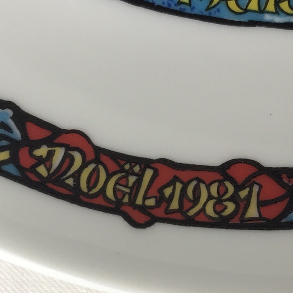 Vintage Henri D’arceau limoges porcelain 1977 Christmas plate 1st edition - Picture 7 of 15